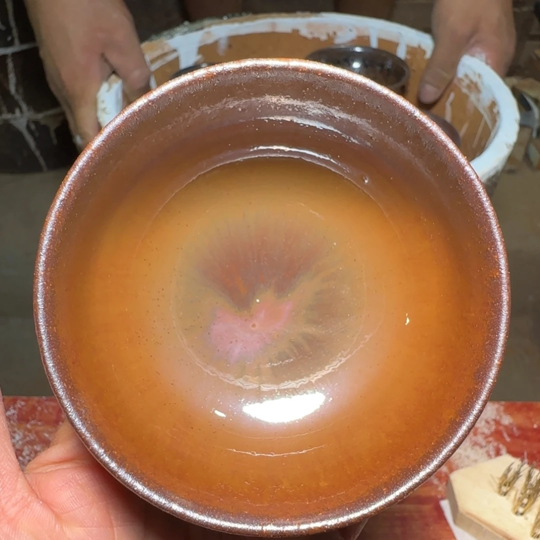 柴烧建盏茶盏茶杯430