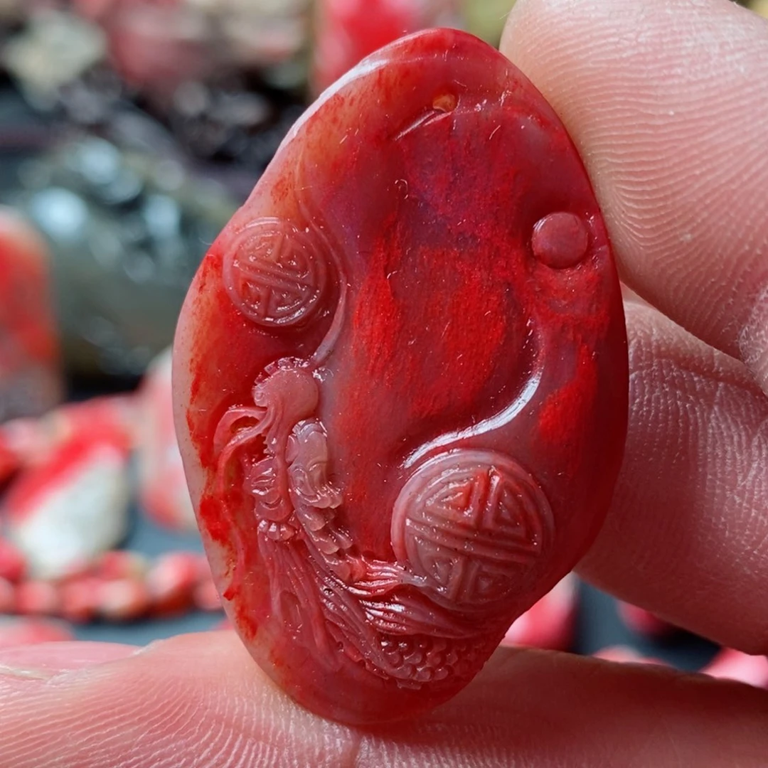 昌化鸡血石昌化鸡血石挂件