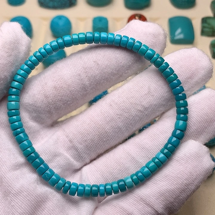 绿松石未镶嵌未镶嵌直切4.5