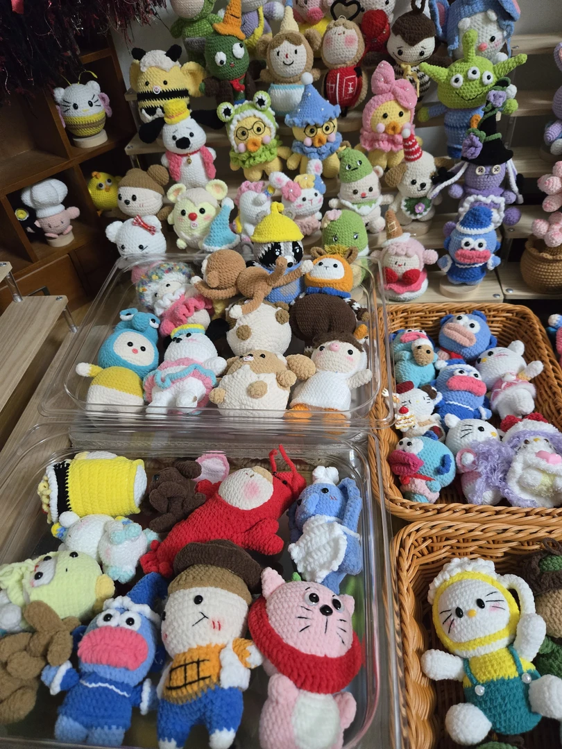 【新疆包邮直播间选款】手工钩织玩偶团子有手工痕迹完美主义者绕行