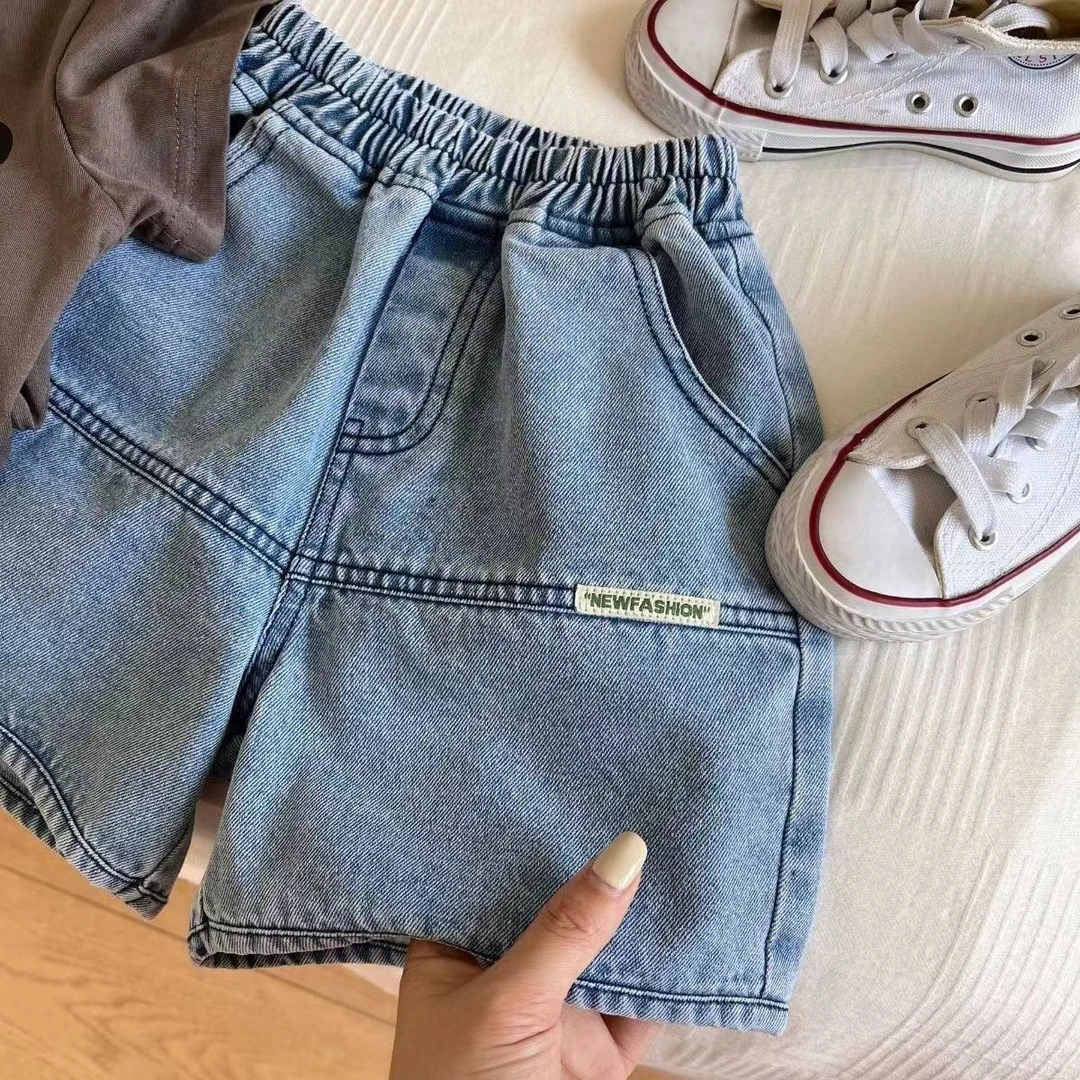 男童牛仔短裤夏外穿儿童裤子夏装薄款2025新款宝宝男孩五分裤童装