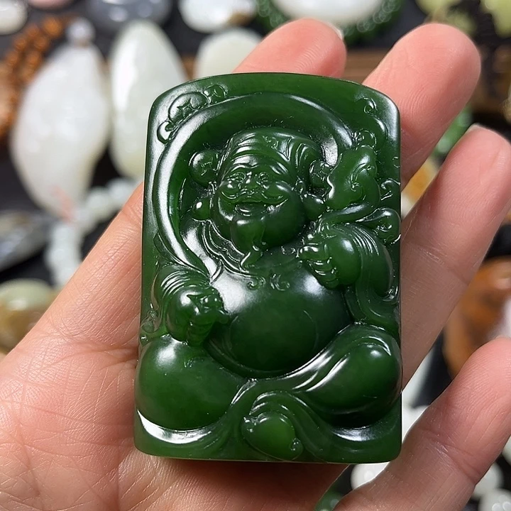 和田玉（碧玉）未镶嵌挂件