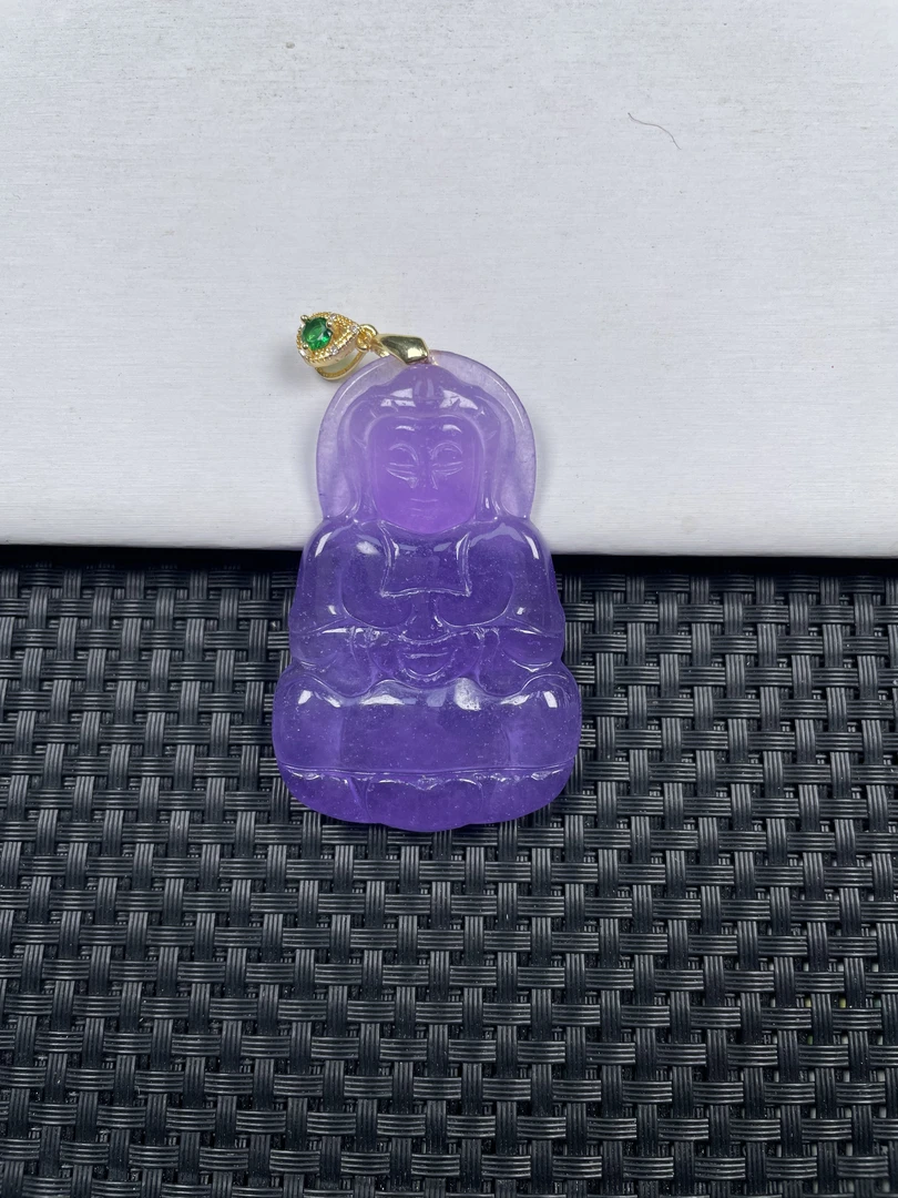 （珠宝严选）紫观音时尚百搭精致精美吊坠多样性发一