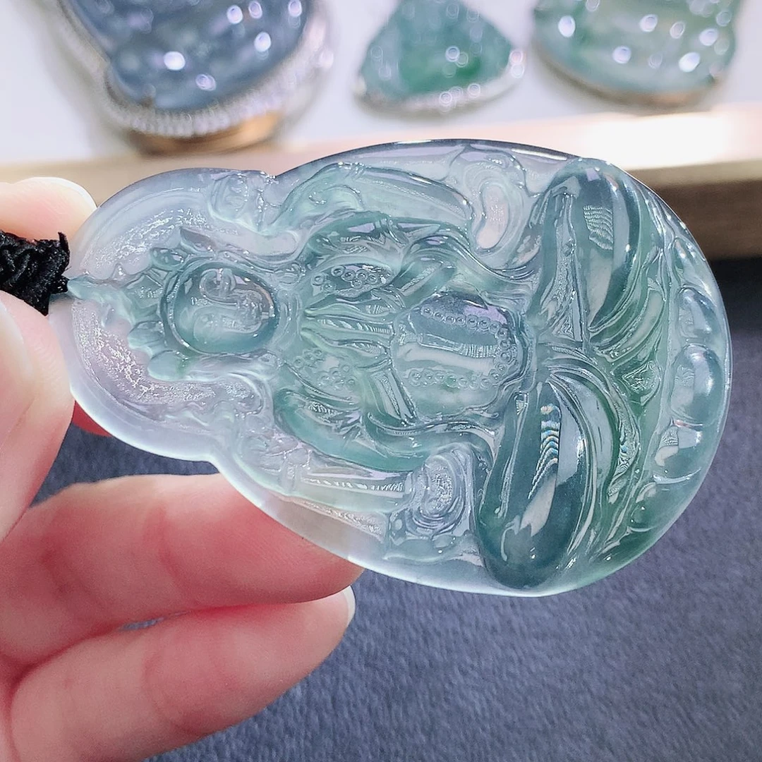 翡翠未镶嵌挂件翡翠