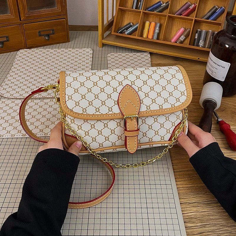 手工DIY法棍包材料包单肩斜挎手提包洋气百搭通勤女包质感肩包