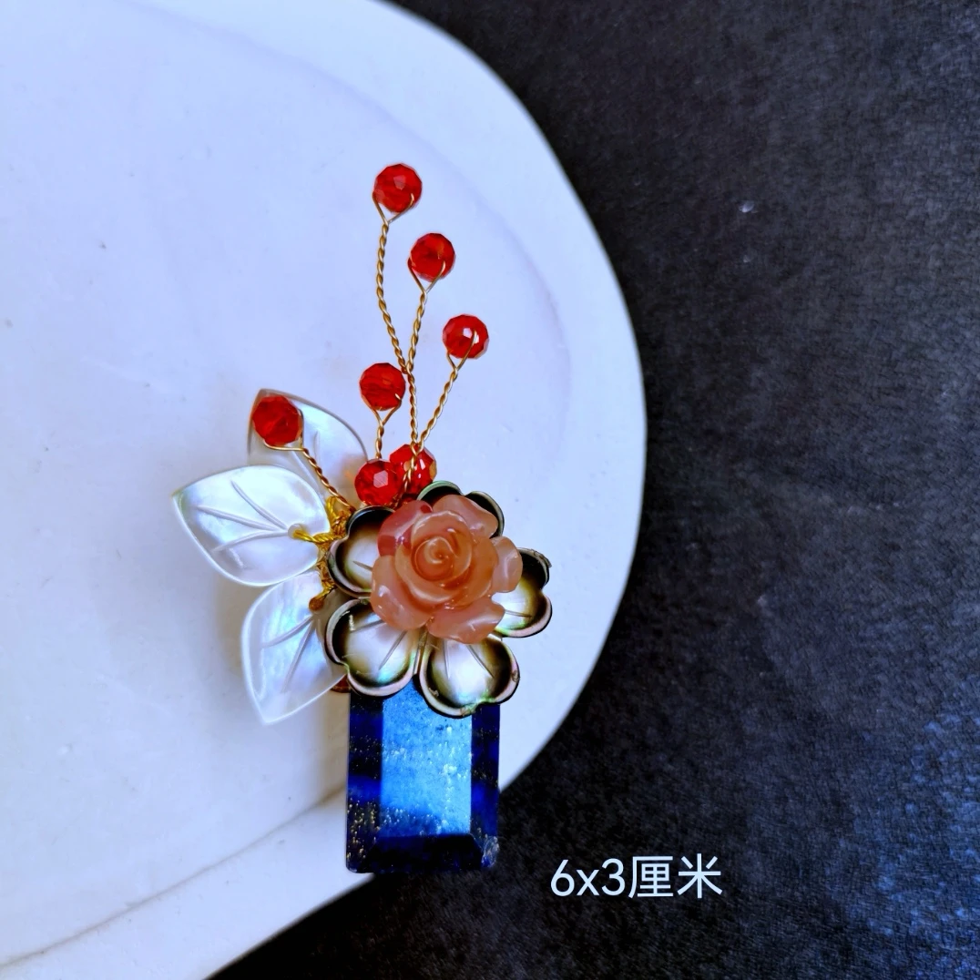 铜合金胸针 306 芳香贝叶红果胸针衣服胸花