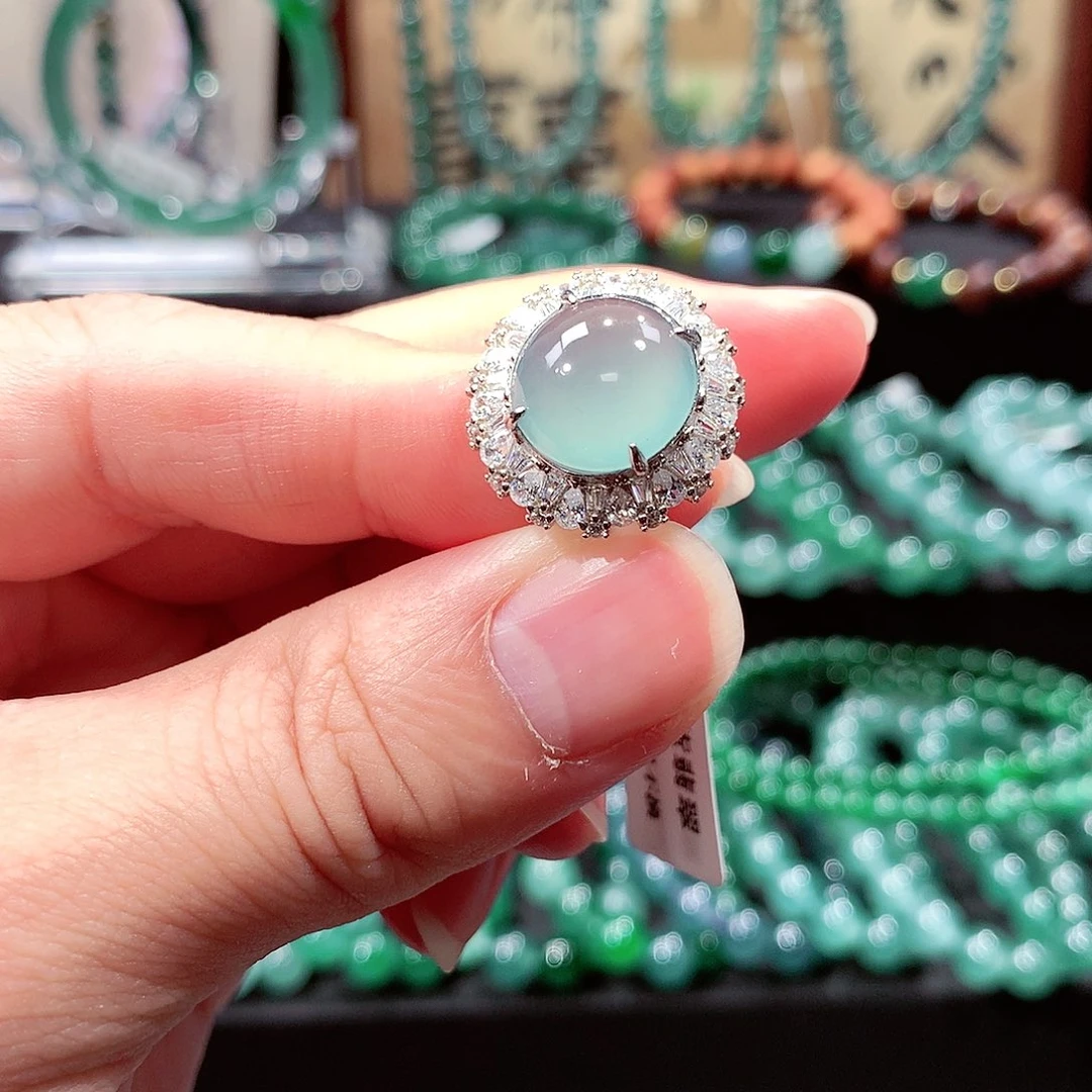 翡翠未镶嵌手链卡13