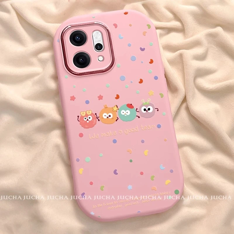 适用opporeno14pro手机壳趣味女个性卡通ren14por全包镜头软硅胶