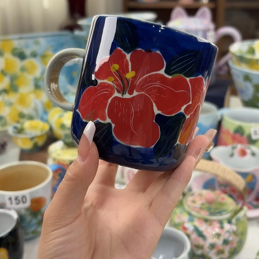景德镇手绘高温釉下彩陶瓷茶具