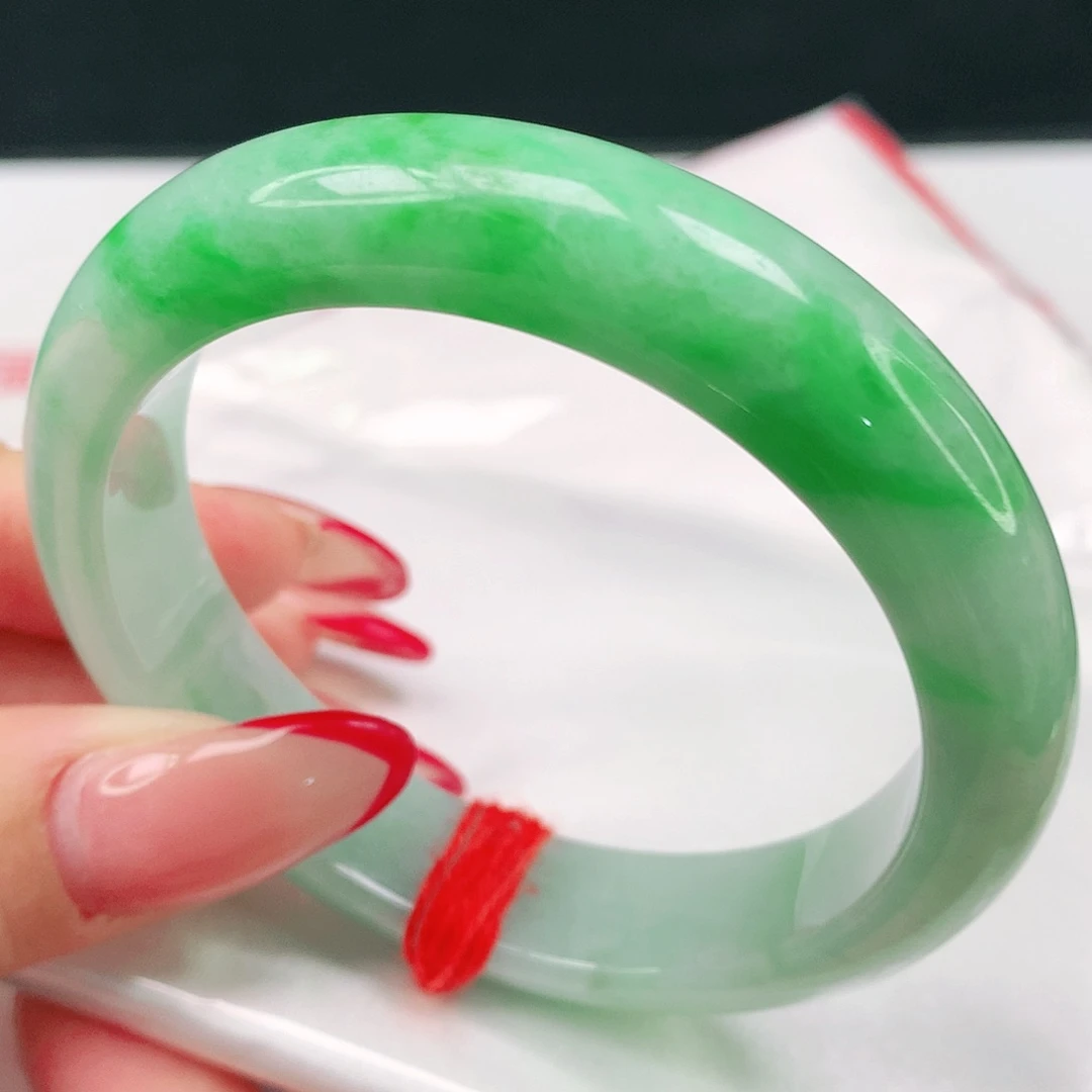 翡翠未镶嵌手镯天然翡翠8331