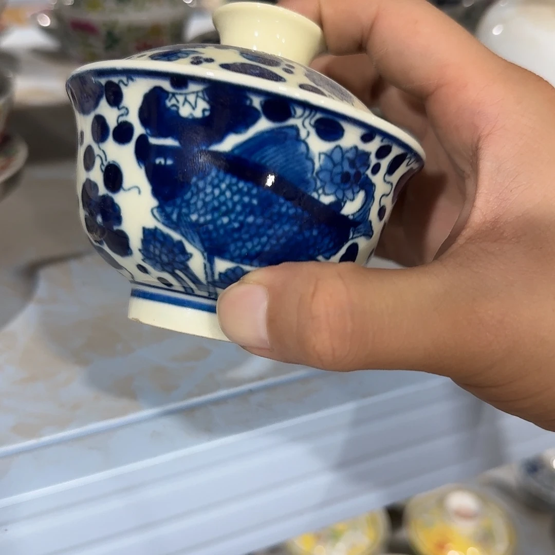瓷片摆件手绘瓷器全部处理