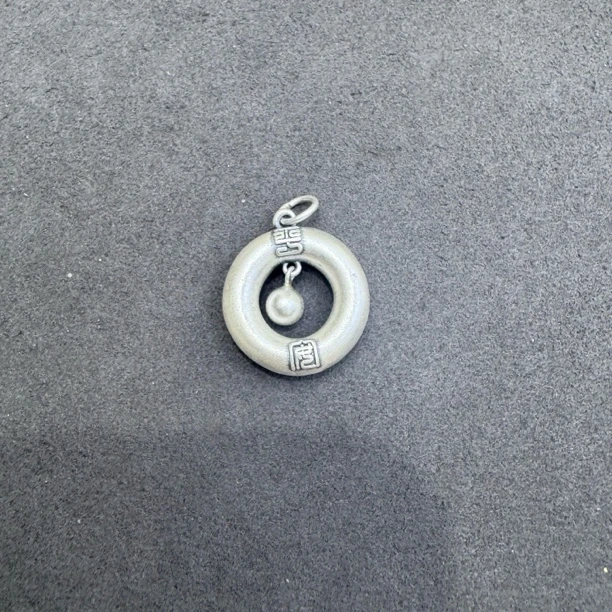 吊坠足银 2712-足银平安扣吊坠一个不带链19mm