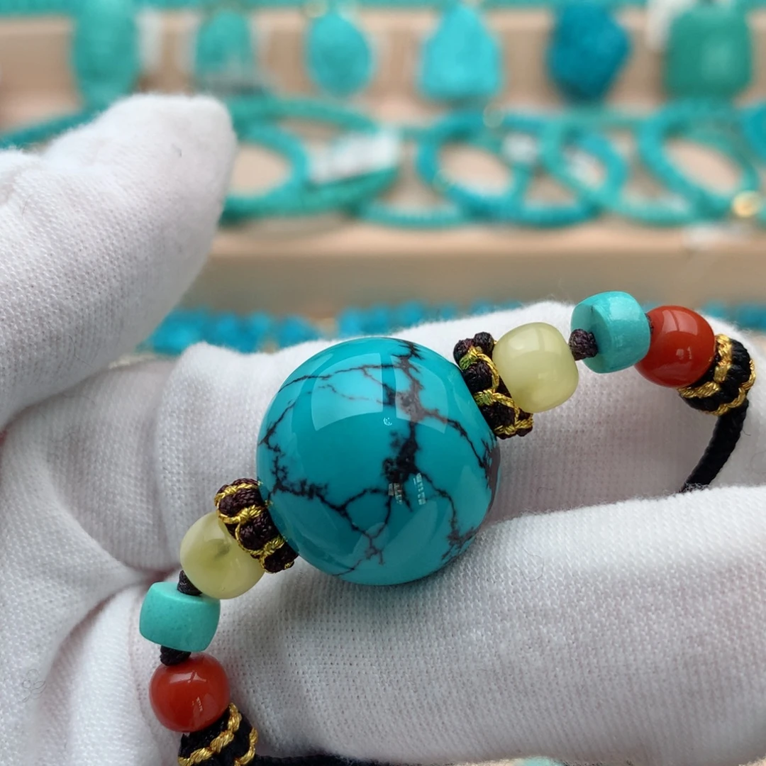 绿松石未镶嵌珠宝奇石18mm