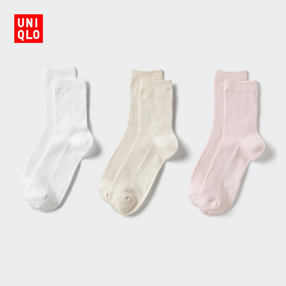 优衣库女装袜子/3双装469805 473955