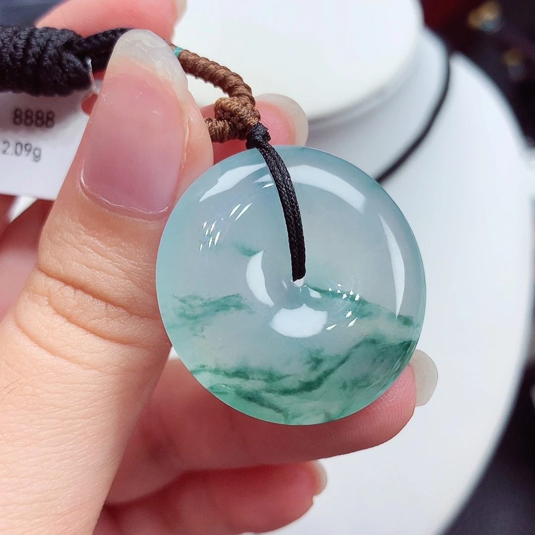 翡翠未镶嵌颈饰翡翠108，28.8/6