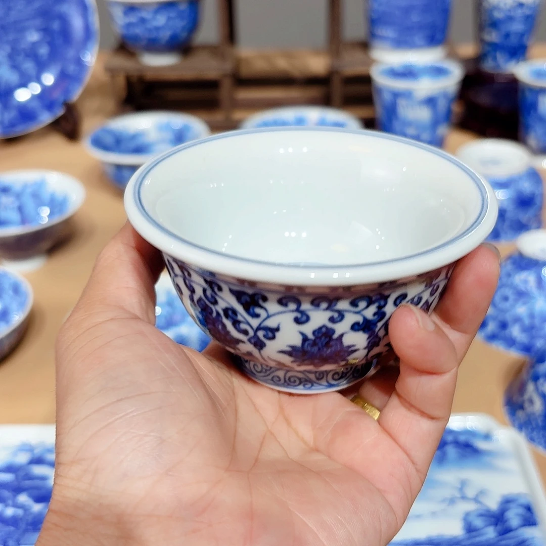 杰***长景德镇纯手绘单杯