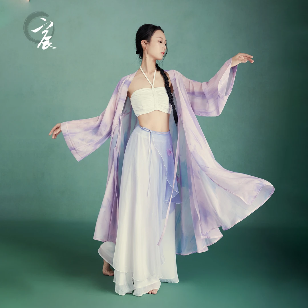 宸舞古典舞练功服古风爵士纱衣外披飘逸显瘦仙气舞蹈服演出服