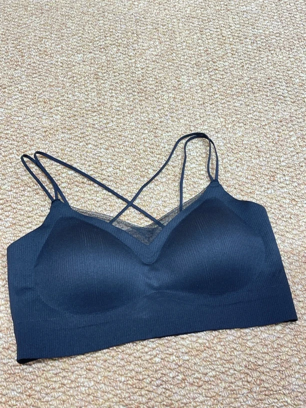 抹胸可交叉吊带凉感美背内衣