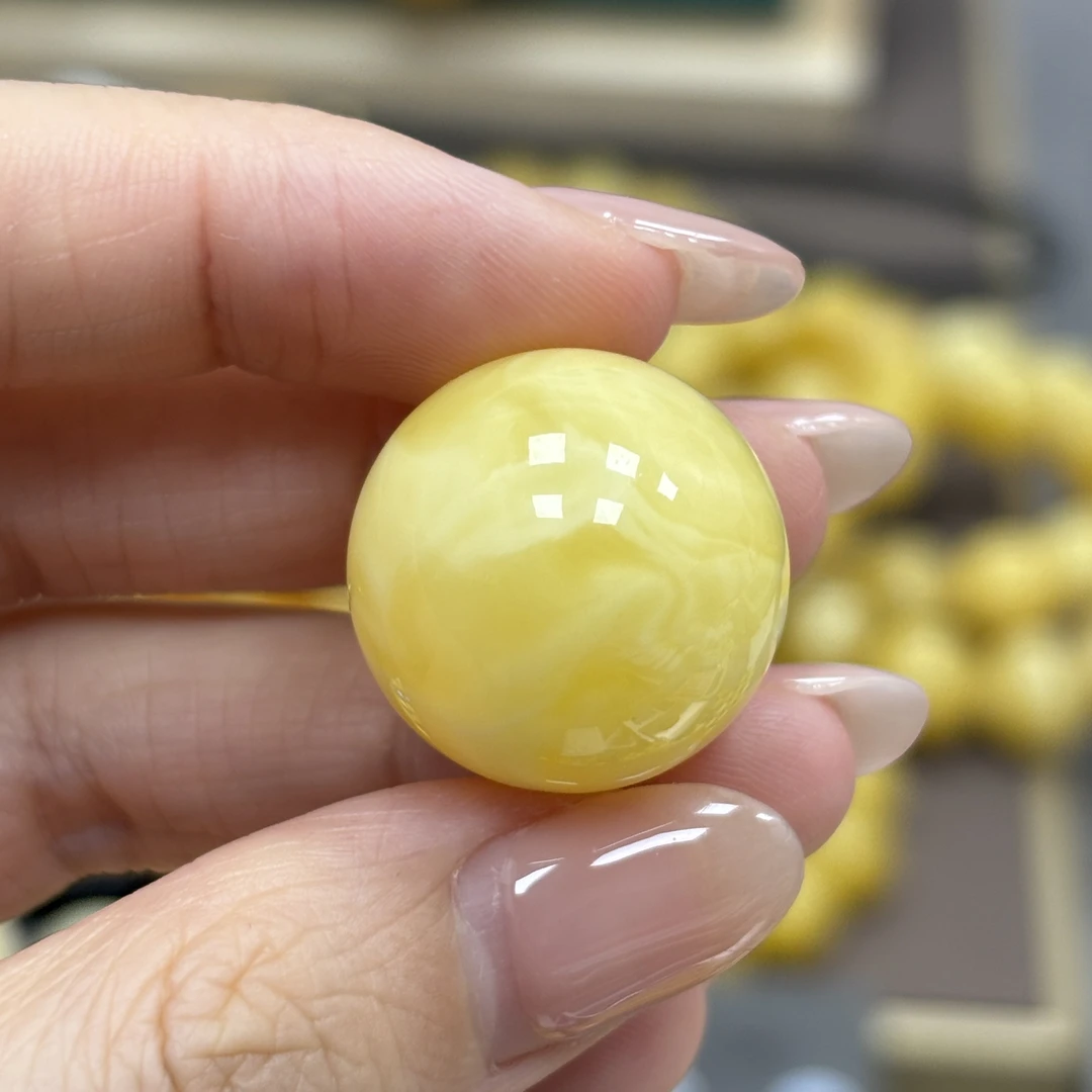 20.6mm 小妖珠宝天然原矿琥珀蜜蜡