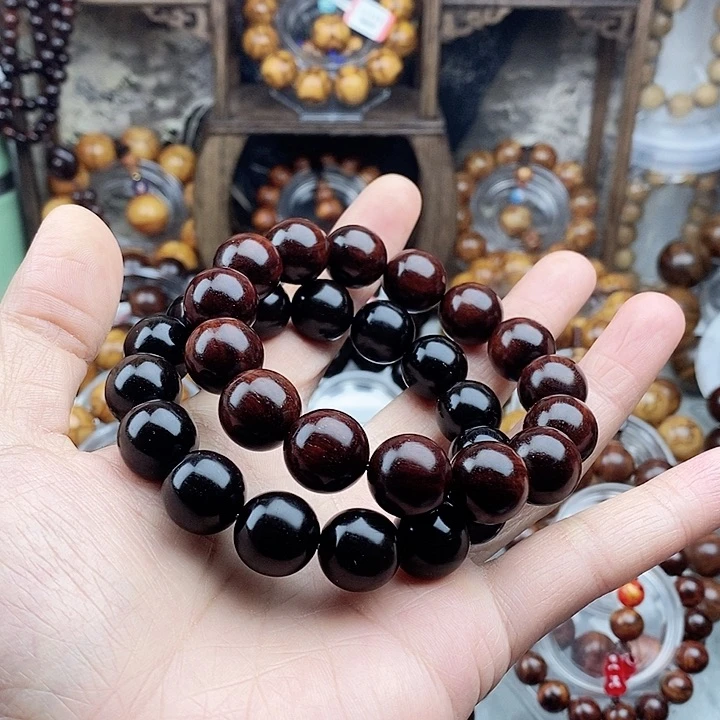 檀香紫檀（小叶紫檀）把件老**图1.5紫檀金星+1.5紫檀