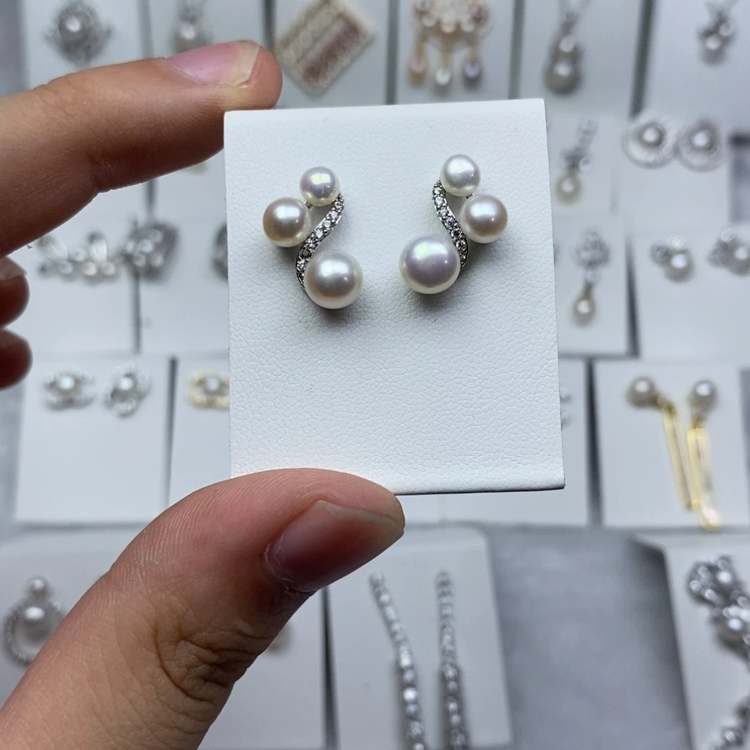 未镶嵌耳饰淡水珍珠