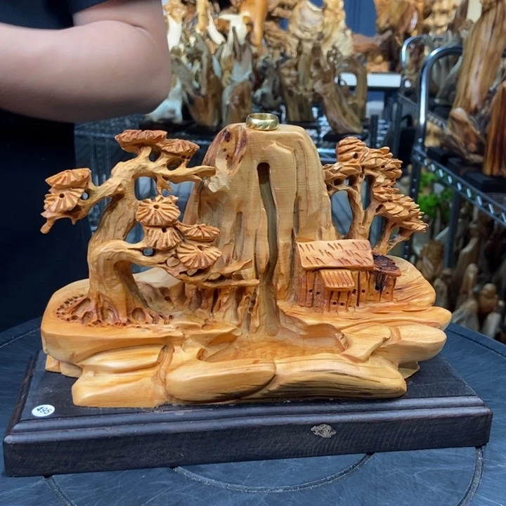 柏木（崖柏）山水倒流香送两盒香