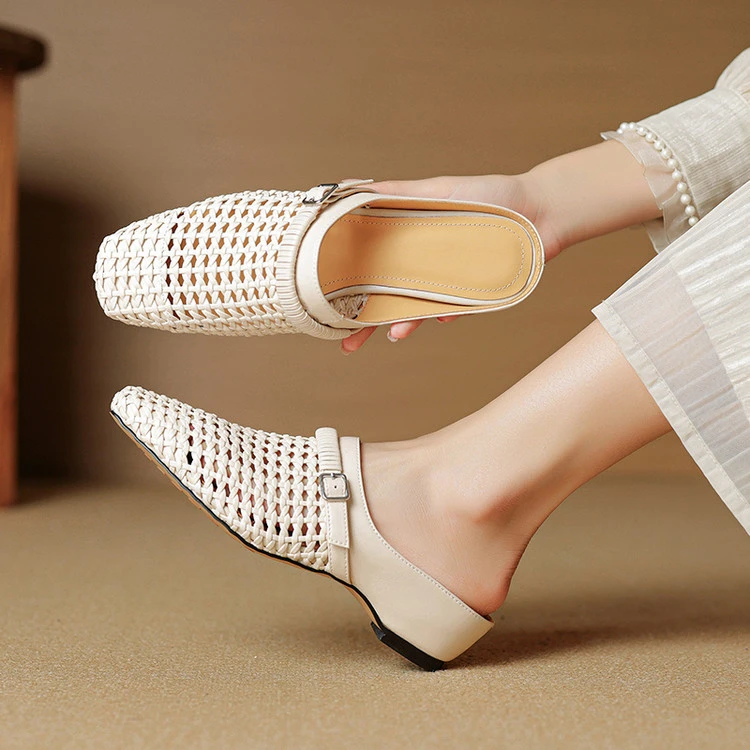 夏季新款凉鞋女单鞋2025年时尚舒适包头凉鞋凉拖女内增高中跟推荐