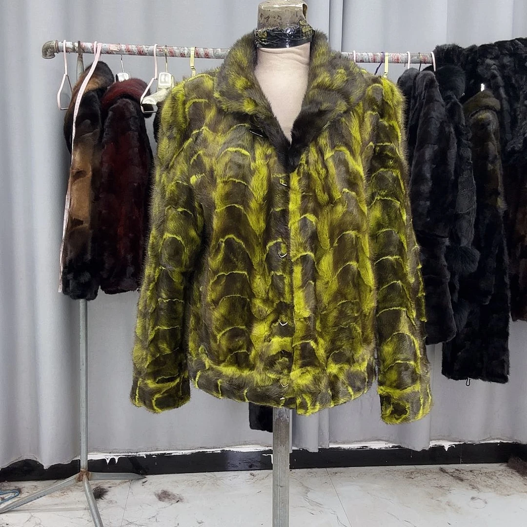 水貂拼貂真皮真毛