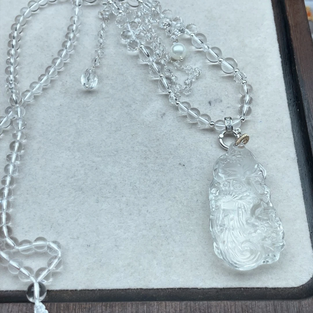 水晶吊坠(不含链)未镶嵌玲*样