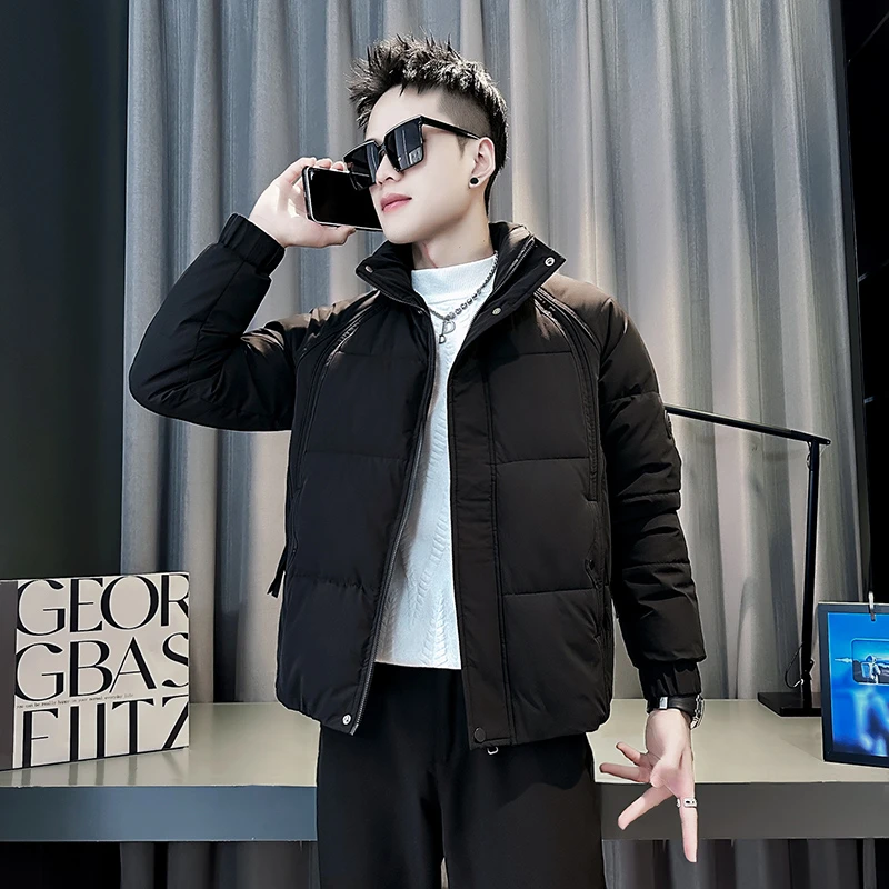 冬季立领棉衣外套男款棉袄子2025新款高级感潮牌痞帅加厚保暖棉服
