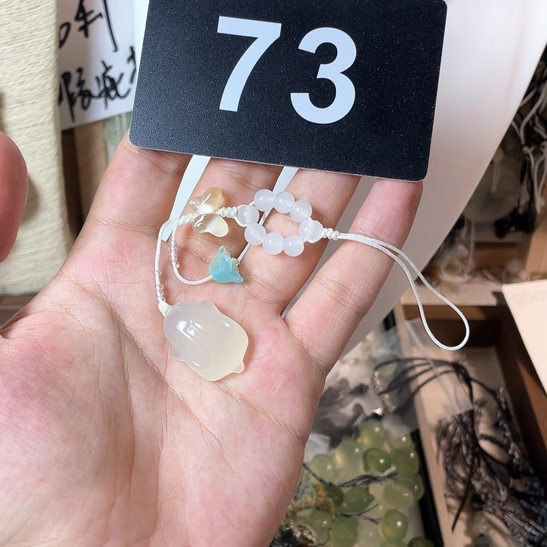 蛇纹石玉合金颈饰