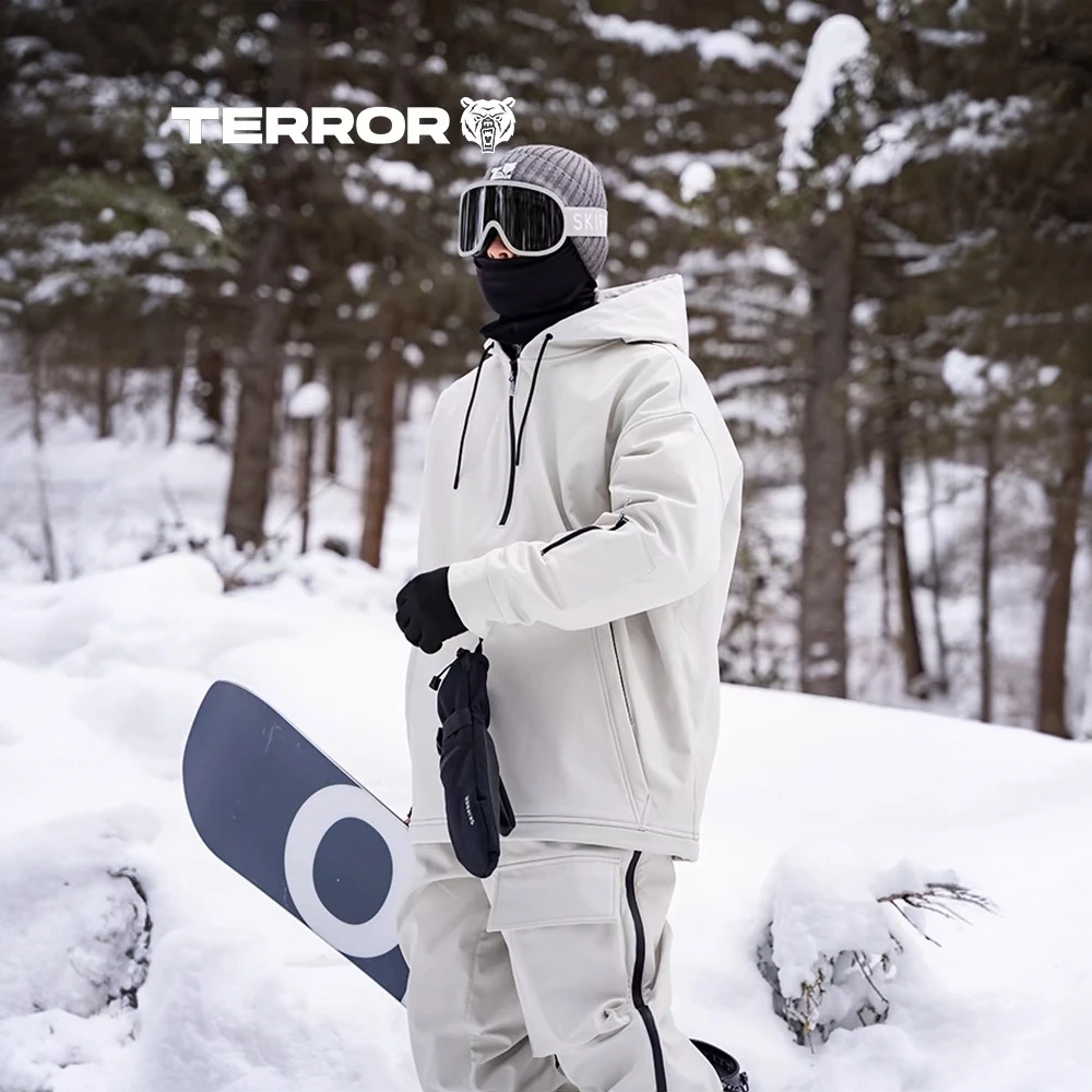 Skifree滑雪服上衣雪裤套装时尚软壳卫衣女新男成人装备全套雪服