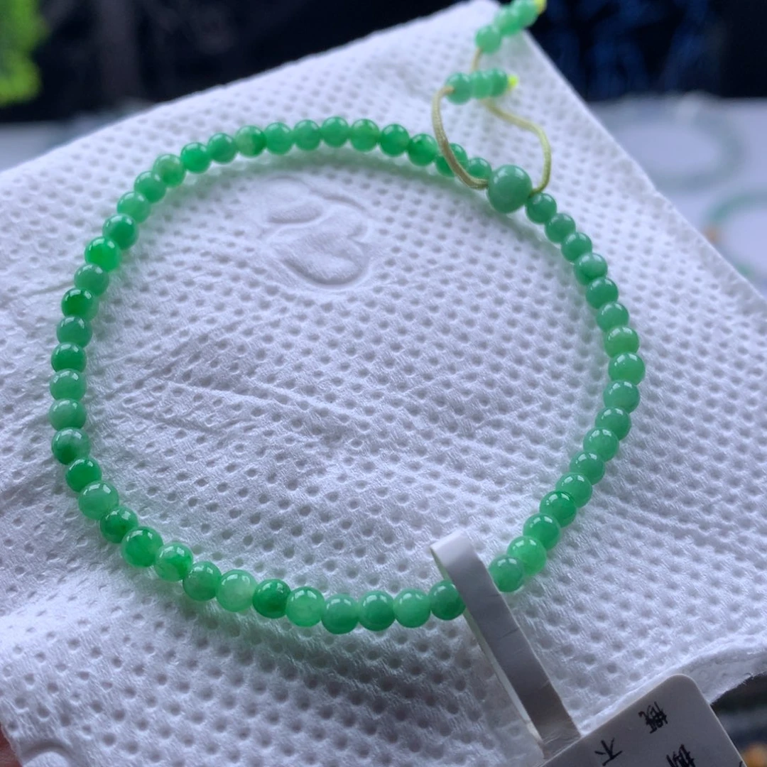 翡翠未镶嵌手链卡3.5