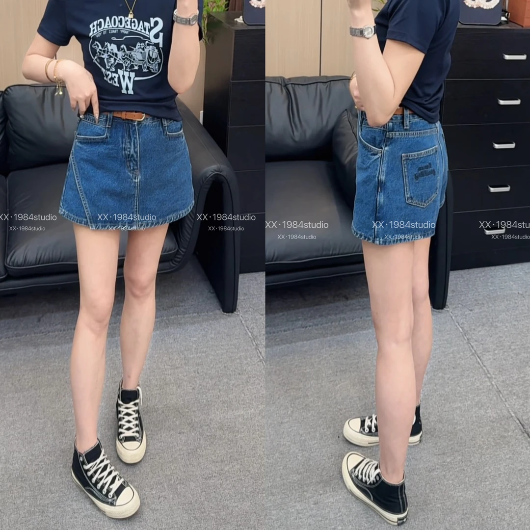 1984 精选【清凉一夏】中高腰显瘦百搭牛仔裤裙