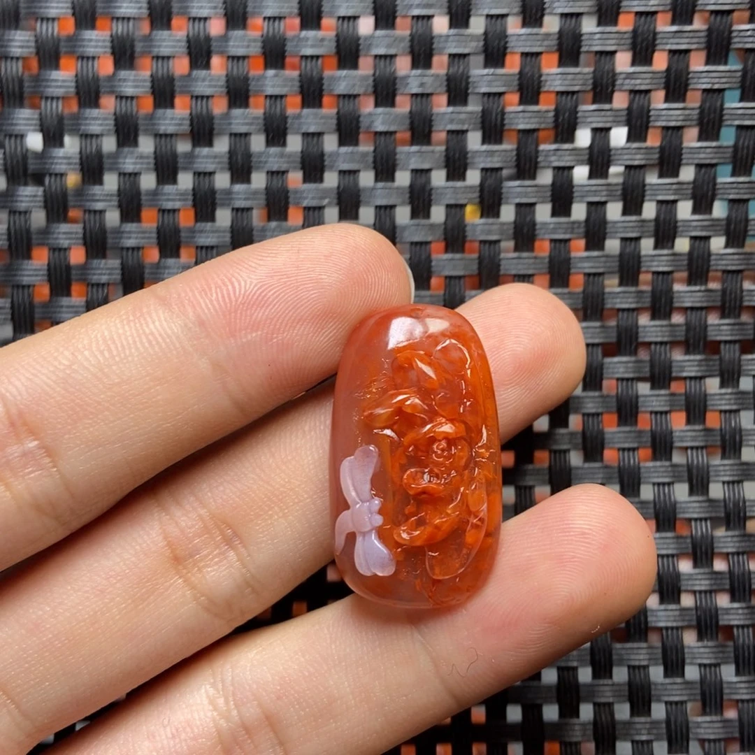 南红玛瑙未镶嵌吊坠(不含链)