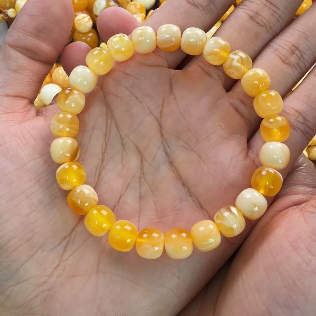 琥珀未镶嵌珠宝奇石9.4mm同料