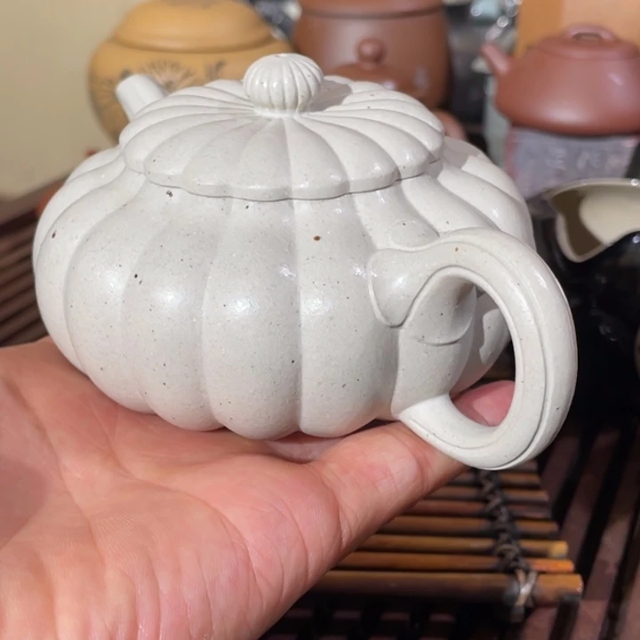 恒***茶壶白泥手工紫砂壶