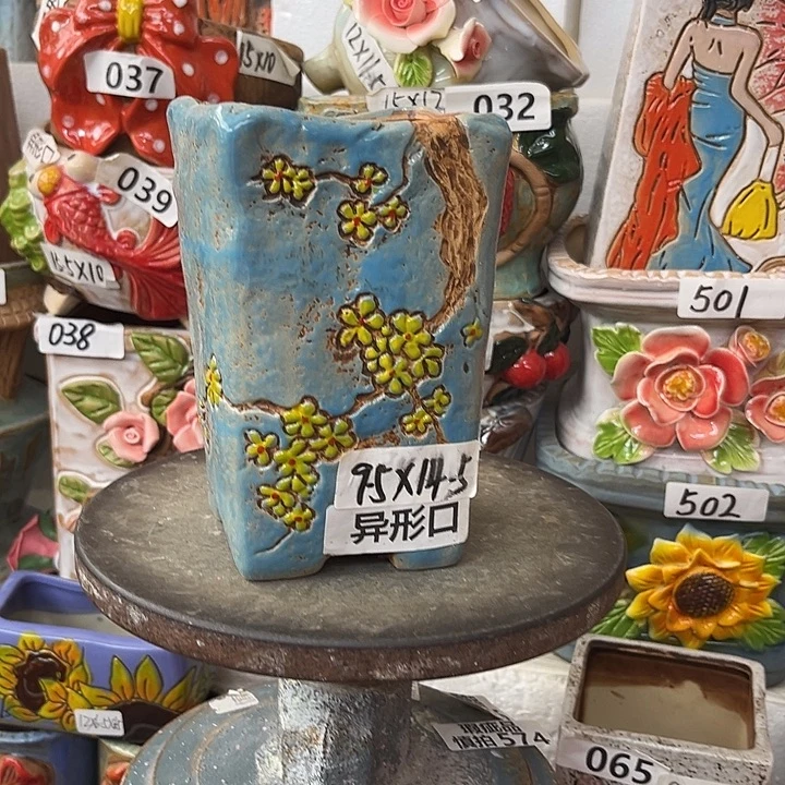 粗陶材质多肉花盆
