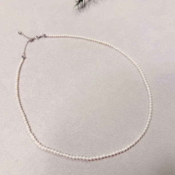 【六六中古】孤品简约淡水珍珠s925项链te9018链长42-45