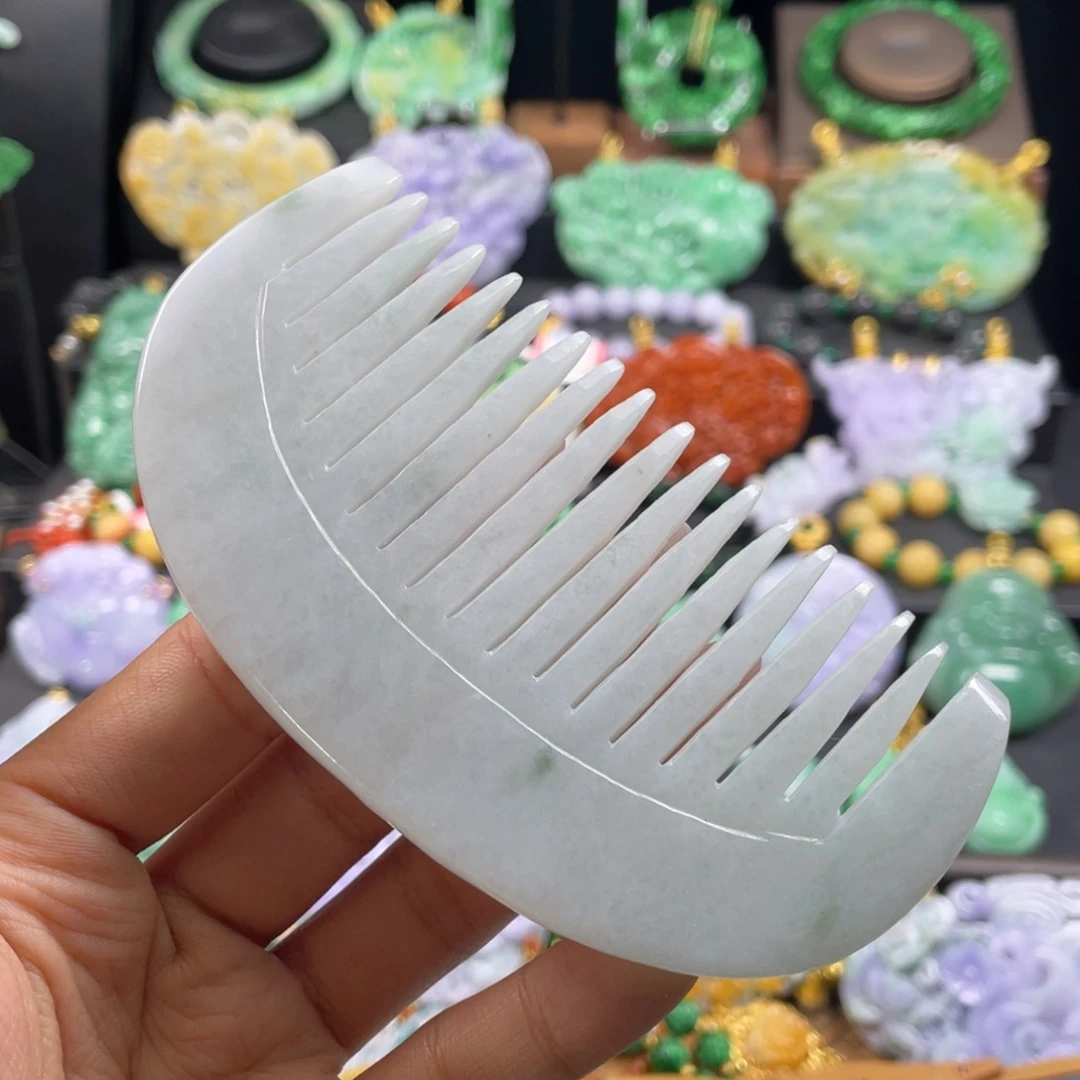 翡翠未镶嵌摆件代编织