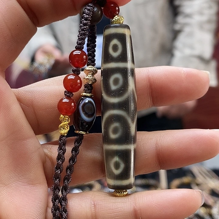 玛瑙/玉髓（覆膜）合金颈饰