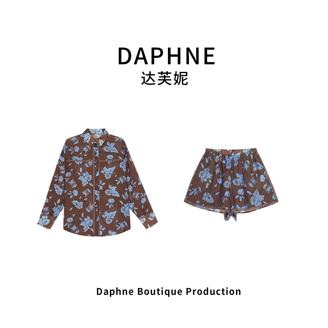 Daphne/达芙妮H高奢系列设计师款夏季时尚套装25HG0512