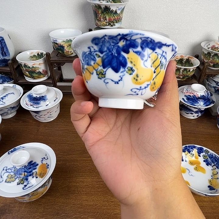忠意堂釉下彩葫芦