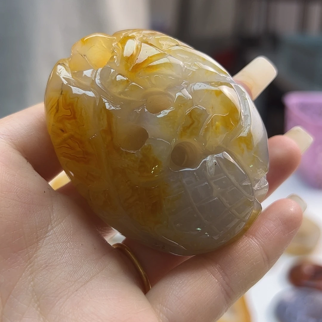 玛瑙/玉髓未镶嵌吊坠(不含链)