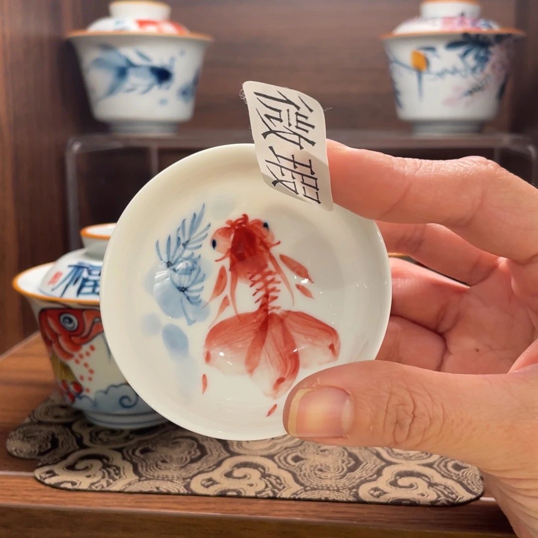 微瑕釉下彩纯手绘