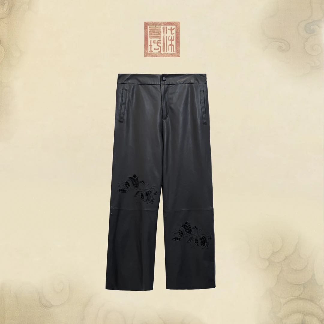 Lanshe阑舍·进口绵羊皮裤