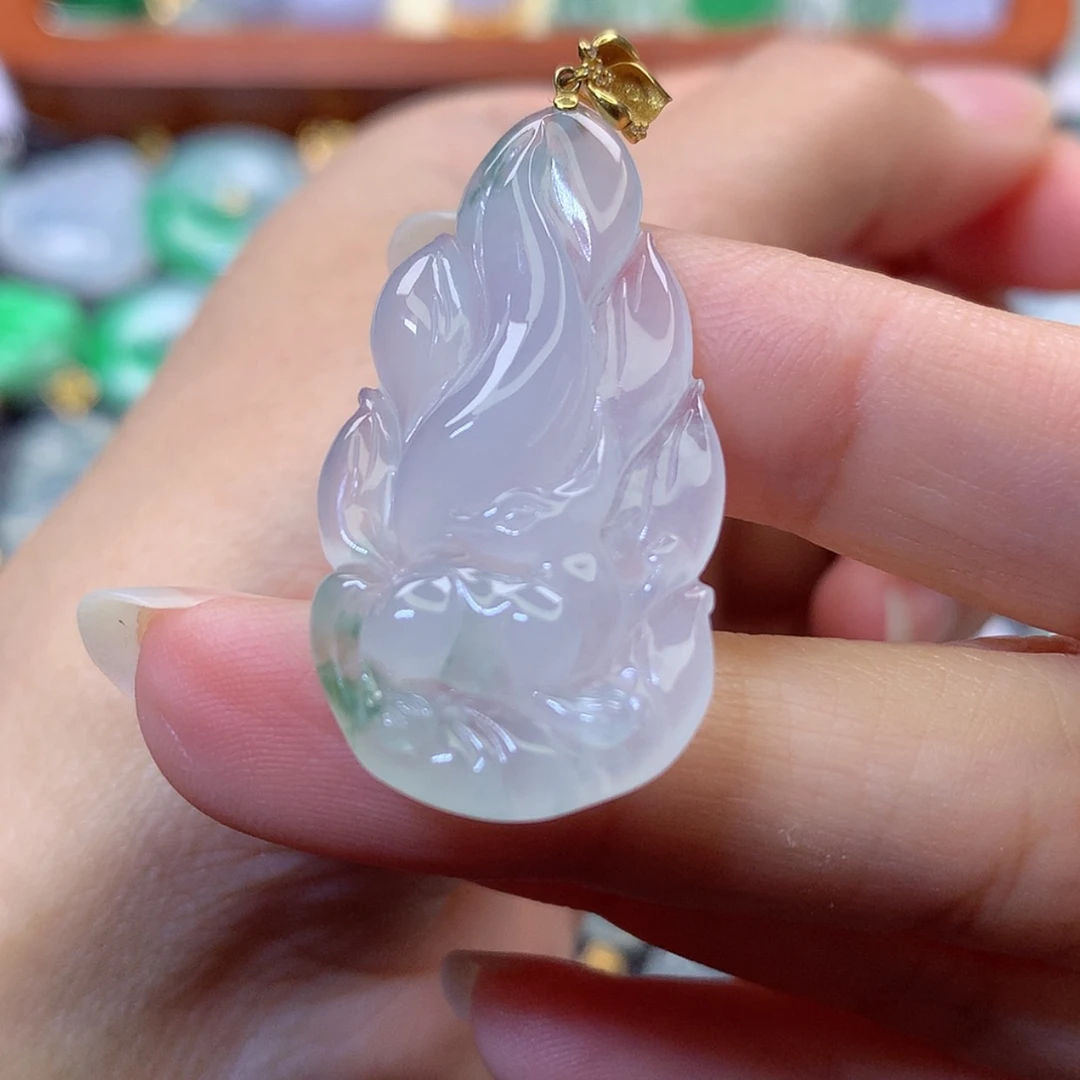 【闪购商品】吊坠(赠链)18K金镶嵌翡翠