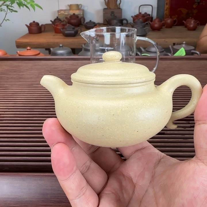 用***0紫砂茶壶本绿微瑕