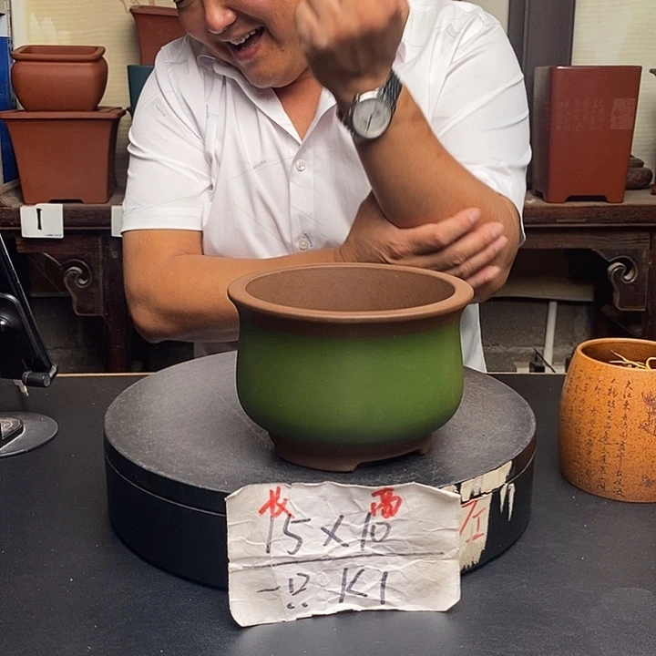 紫砂花盆货号一只K1