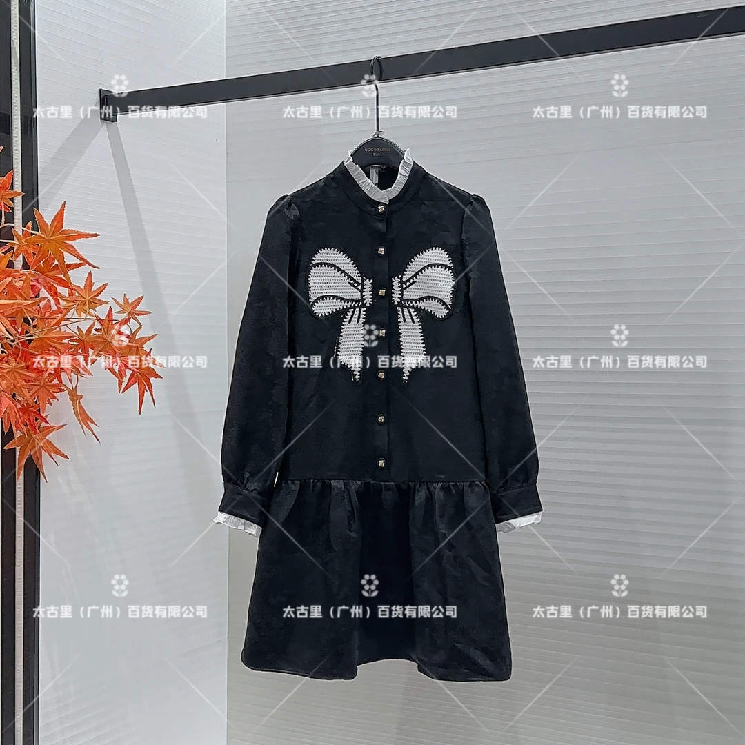 【Linda专属】【62】中式国风蝴蝶结气质时尚百搭连衣裙JC-A1998